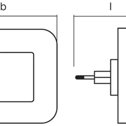 Steckdosen-Nachtlicht LDV LUNETTA Hall, weiss 
