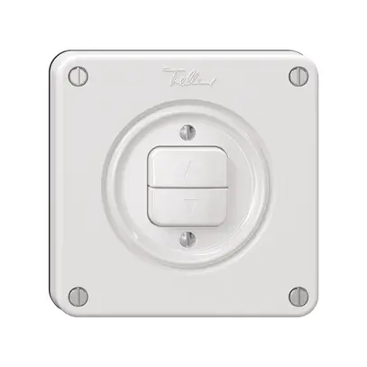 Interrupteur pour stores NEVO, 1-canal, profondeur 18 mm, 87×87 mm, blanc 