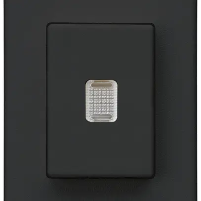 Interruttore a pulsante INS Hager FLF 10A/250V 3/2L illuminato nero 