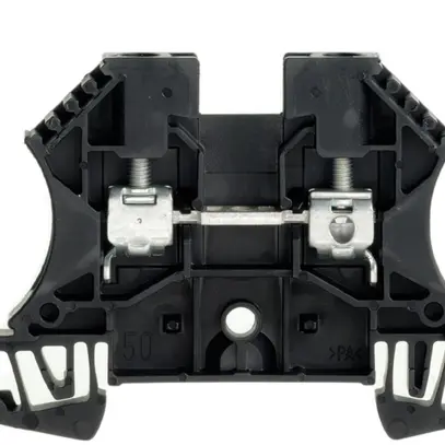 Morsetto di passaggio Weidmüller WDU connessione a vite 4mm² TS35 nero 