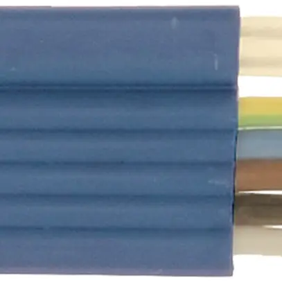 Câble plat Woertz DALI 5×2.5+2×1.5mm² sans halogène bleu B2ca Une longueur