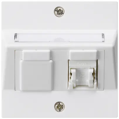 Kit di montaggio INC kallysto A cat.5e 1RJ45/u bianco 