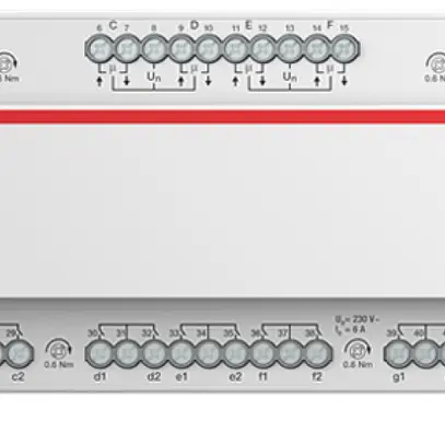 Actionneur de jalousie AMD ABB JRA/S8.230.4.2 8-fois 6A/230VAC mesure tdm entrée 