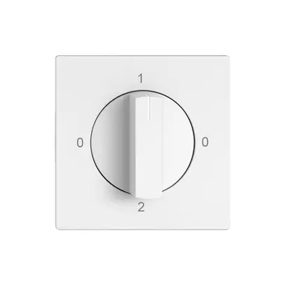 Interrupteur rotatif EDIZIO.liv SNAPFIX® manette 2/1L 0-Hand-0-Automat bc 