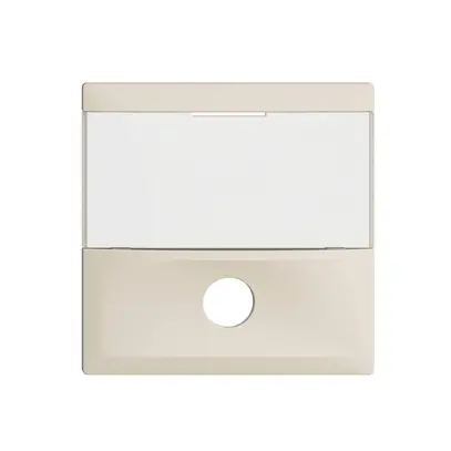 Plaque frontale EDIZIOdue crema pour contact de sonnerie 