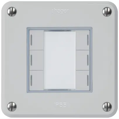 Tasto INC robusto C KNX 6× grigio chiaro LED RGB s/e-link 