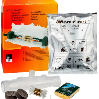 Manicotto di raccordo/derivazione 3M 92-NBA 4 resina da colata 1kV 