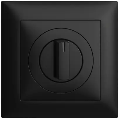 Kit front.INC EDIZIOdue nero 88×88mm per interr.rotativo 