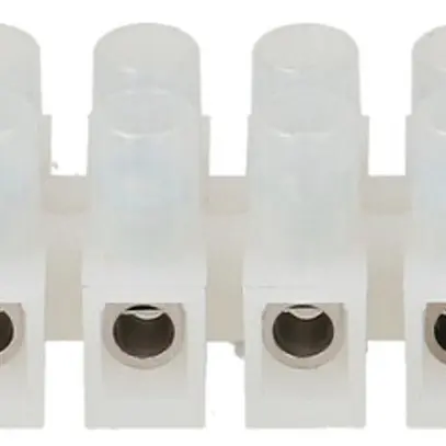 Klemmenleiste Adels-Contact 12P 0.5…2.5mm² 24A 450V Bohrlochabstand 8mm weiss 