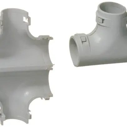 Raccord T  pour TIT M16 gris clair, sans halogène 