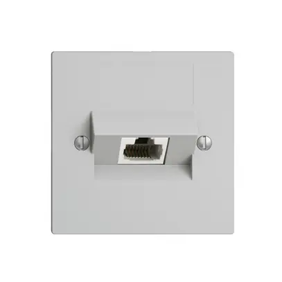 Inserto per presa di raccordo INC 1×RJ45/s 8P ITplus EDIZIOdue grigio chiaro 