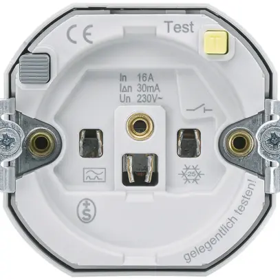 Inserto per presa Hager montaggio E 16A FI 30mA 