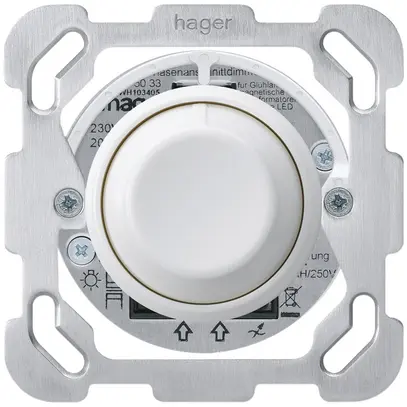 Varialuce universal INC basico B taglio di fase con LED bianco 