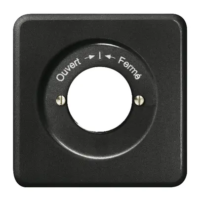 Kit front. INC Ouvert-I-Fermé per cont.rot.imp.a chiave nero 