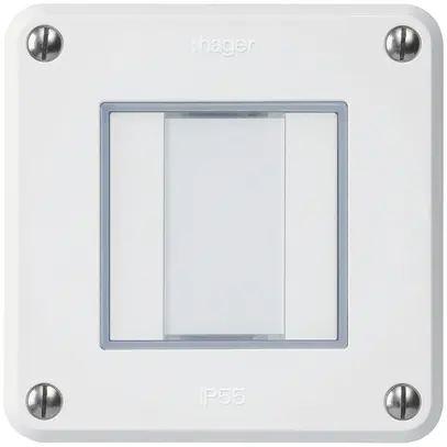 Tasto INC robusto C KNX 2× bianco s/e-link 