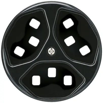 Disco frontale per presa Hager basico 3×tipo 23 H nero 