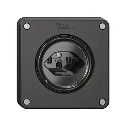 Prise NEVO, 1×T23, noir 