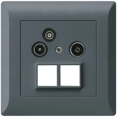 Presa antenna INC R/TV/dati kallysto.line HMS 2GHz 19db antracite 