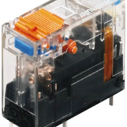 Relais RIDERSERIES RCI 24VDC LED grün 2W mit Prüftaste 240VAC 8A Raster 5mm 