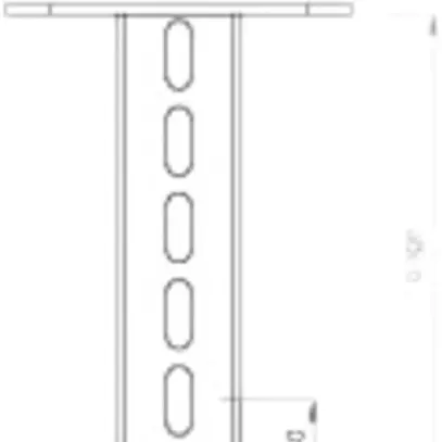 Supporto profilo-U Bettermann US7 L=2000mm zincato a caldo a immersione 