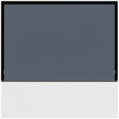 Plaque frontale KNX Hager kallysto pour thermostat blanc 