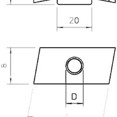 Dado scorrevole Bettermann per barra profilata MS5030 M6 acciaio lamelle d.zinco 