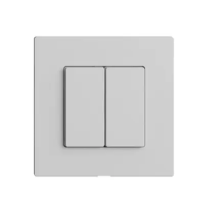 Interrupteur 2K/2T WLAN Edue Wiser gris clair 