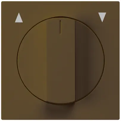 Interruttore/tasto rotativo per tapparella kallysto marrone 