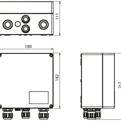 Scatola di raccordo generatore DEHN/elvatec SE DCU 2 YPV 1100 1M 2S 