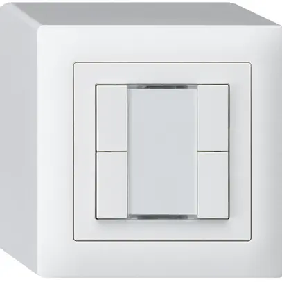 Poussoir AP kallysto KNX 4×blanc s/e-link 