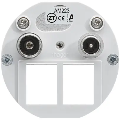 Inserto per presa multimedia Hager R/TV montaggio E 23dB 2GHz 
