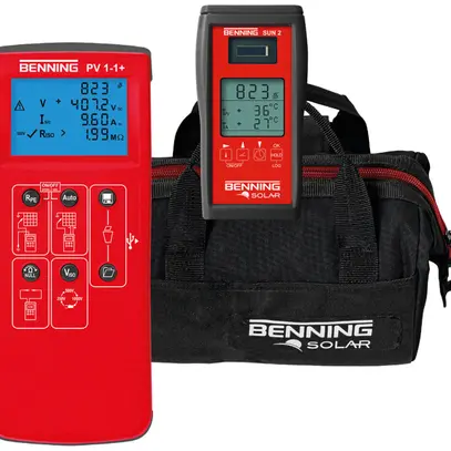 Tester d'installazione Benning PV 1-1+ fotovoltaica 1000VDC 0.2…40A 0.05…199MΩ 