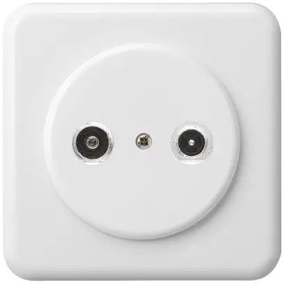 Presa d'antenna INC basico TV-R mont.C 23dB 2GHz bianco 