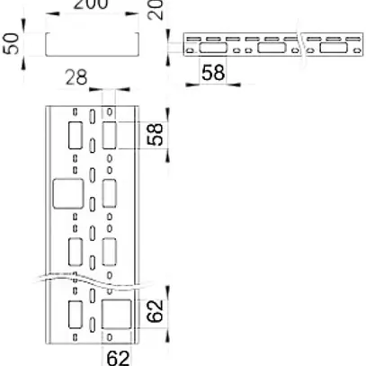 Petit canal Bettermann AZK perforé 50×200×3000mm zingué en continu 
