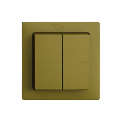 Poussoir RF Smart Light Control Feller EDIZIOdue F, Philips Hue 4K/2T, olive 