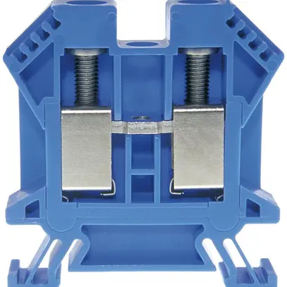 Morsetto di passaggio componibile Woertz 6…16mm² 76A 1000V vite 2×1 DIN 35mm bl 