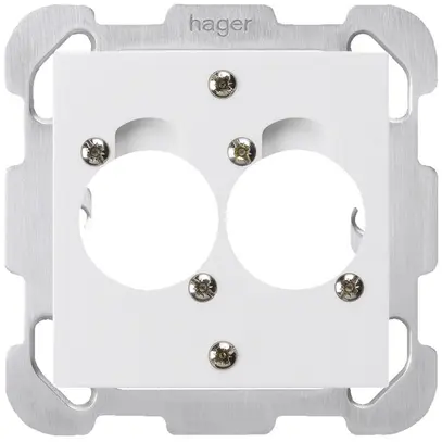 Kit di montaggio INC per 2 XLR kallysto bianco con piastra di fissaggio 