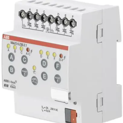 Actionneur de chauffage KNX AMD ABB, 6-fois 160mA 24…230VAC 