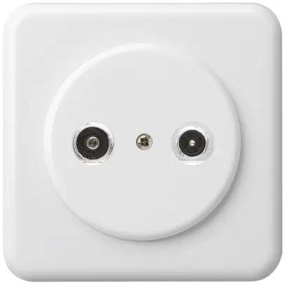 Prise d'antenne ENC basico TV-R montage C 19dB 2GHz blanc 