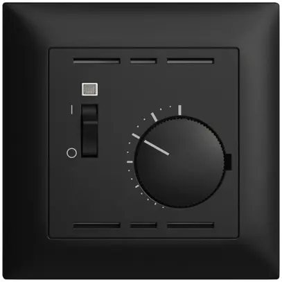 Kit frontale EDIZIOdue nero 88×88mm per termost.ambiente 