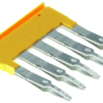 Connexion transversale Weidmüller ZQV 2.5/5 branché 5L 5.1mm isolé 24A jaune 