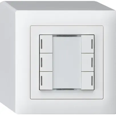 Poussoir AP kallysto KNX 6×blanc LED RGB s/e-link 