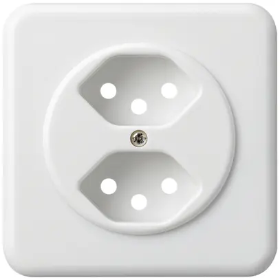 Kit frontal ENC basico 2×type 13 blanc 86×86mm avec sécurité enfants 