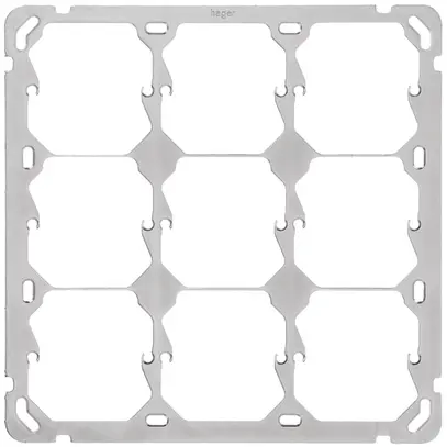 Plaque de fixation Hager grd.3×3 197×197mm 