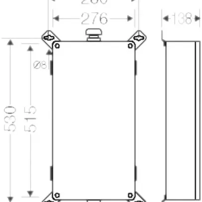 Boîte de dérivation AP Hensel FK 6505 E30/90 5 pôles 16…50mm² orange 