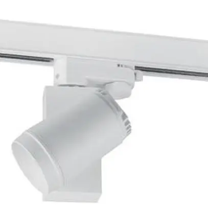 Proiettore LED per binario Brumberg 12W 230V 3000K 840lm Ø63mm bianco 