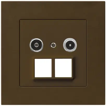 Prise multimédia ENC kallysto.pro R/TV 14dB 2GHz brun 