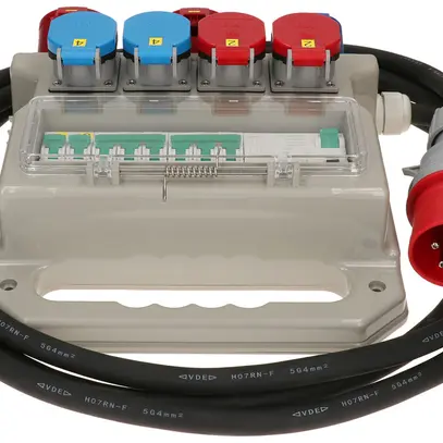 Distributeur de courant MH 2×T23 2×T25 1×CEE16A 3L 2×CEE16A 5L 1×FI 4.5m CEE32 