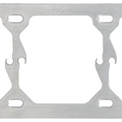 Plaque de fixation Hager 1×3 hor. 197×77mm 