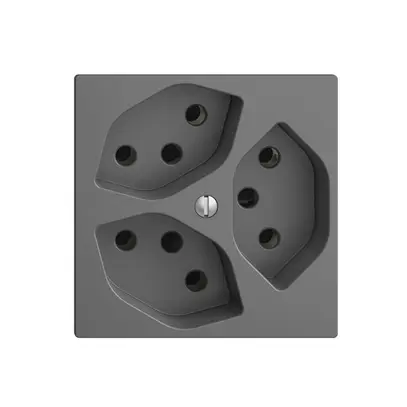 Presa INC EDIZIOdue 3×T13 grigio scuro 